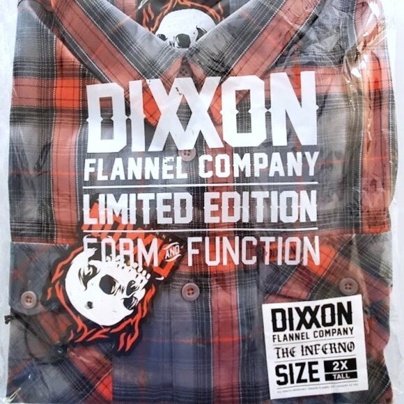 DIXXON Flannel INFERNO Limited Edition Flannel Shirt - Men's 2XL Tall - Picture 10 of 12